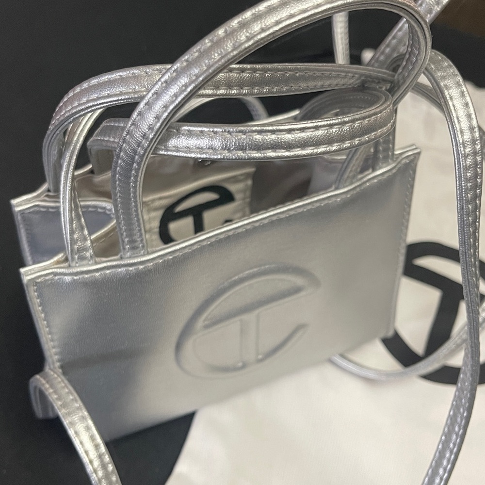 TELFAR Small Shopping Bag (Silver) - Picture 8 of 9